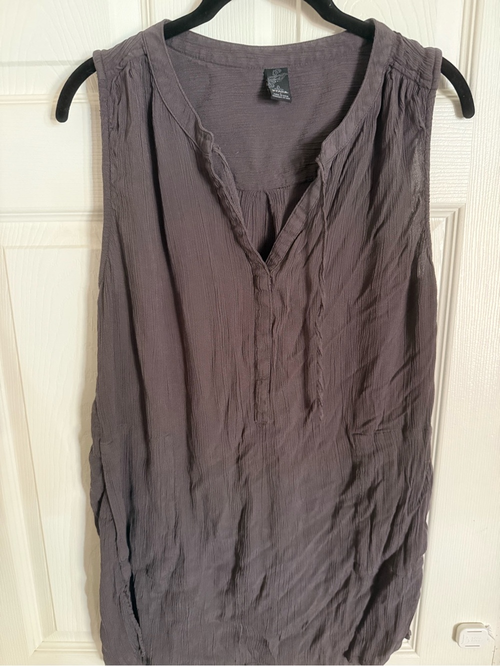 Prana Women's Sleeveless V-Neck Tank in Charcoal - Picture 5 of 5